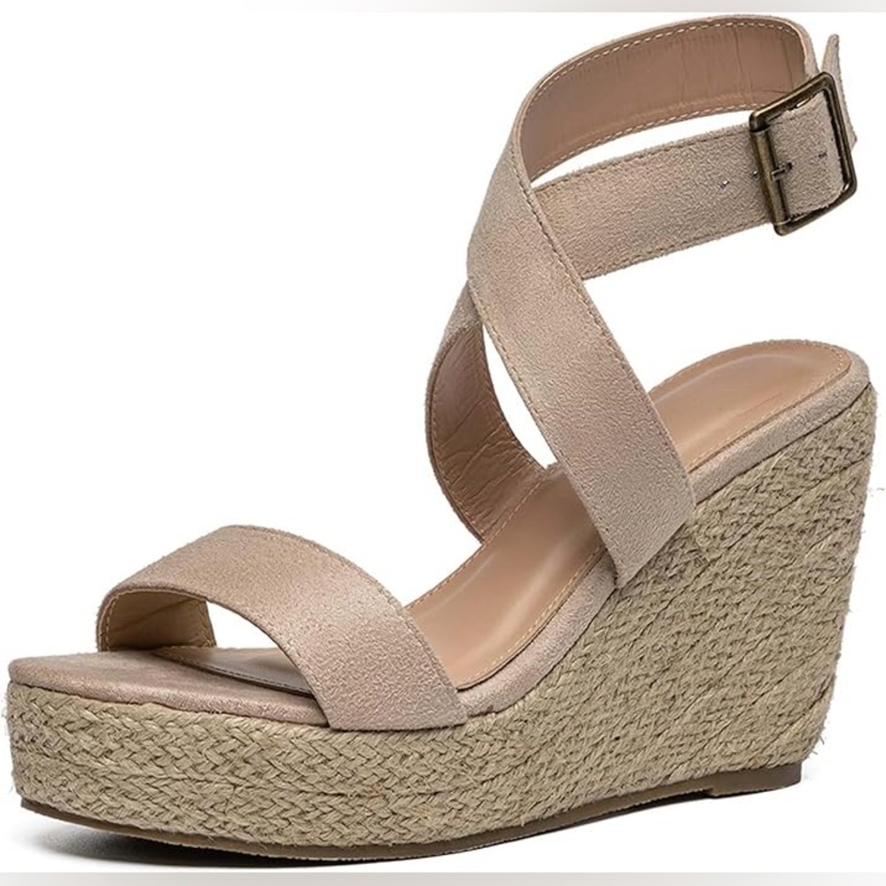Women's Tan Wedge Sandals